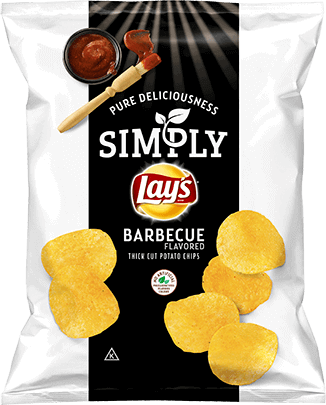 SIMPLY LAY'S® Barbecue Flavored Thick Cut Potato Chips