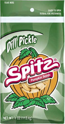 SPITZ® Dill Pickle Flavored Pumpkin Seeds