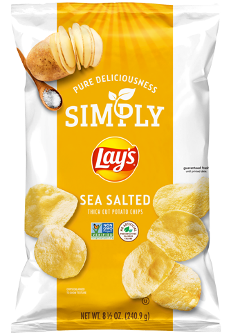 LAY'S® Simply Sea Salt Flavored Thick Cut Potato Chips