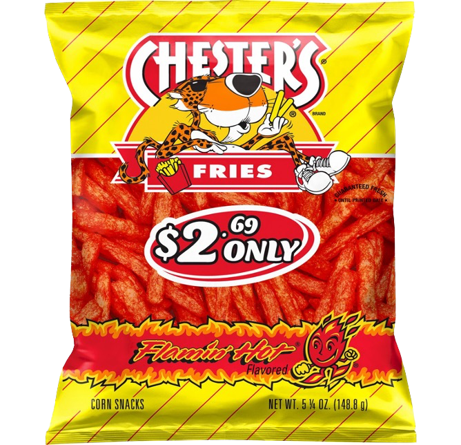 Chester's Fries Corn & Potato Snacks Flaming Hot 1.375 Oz Bag