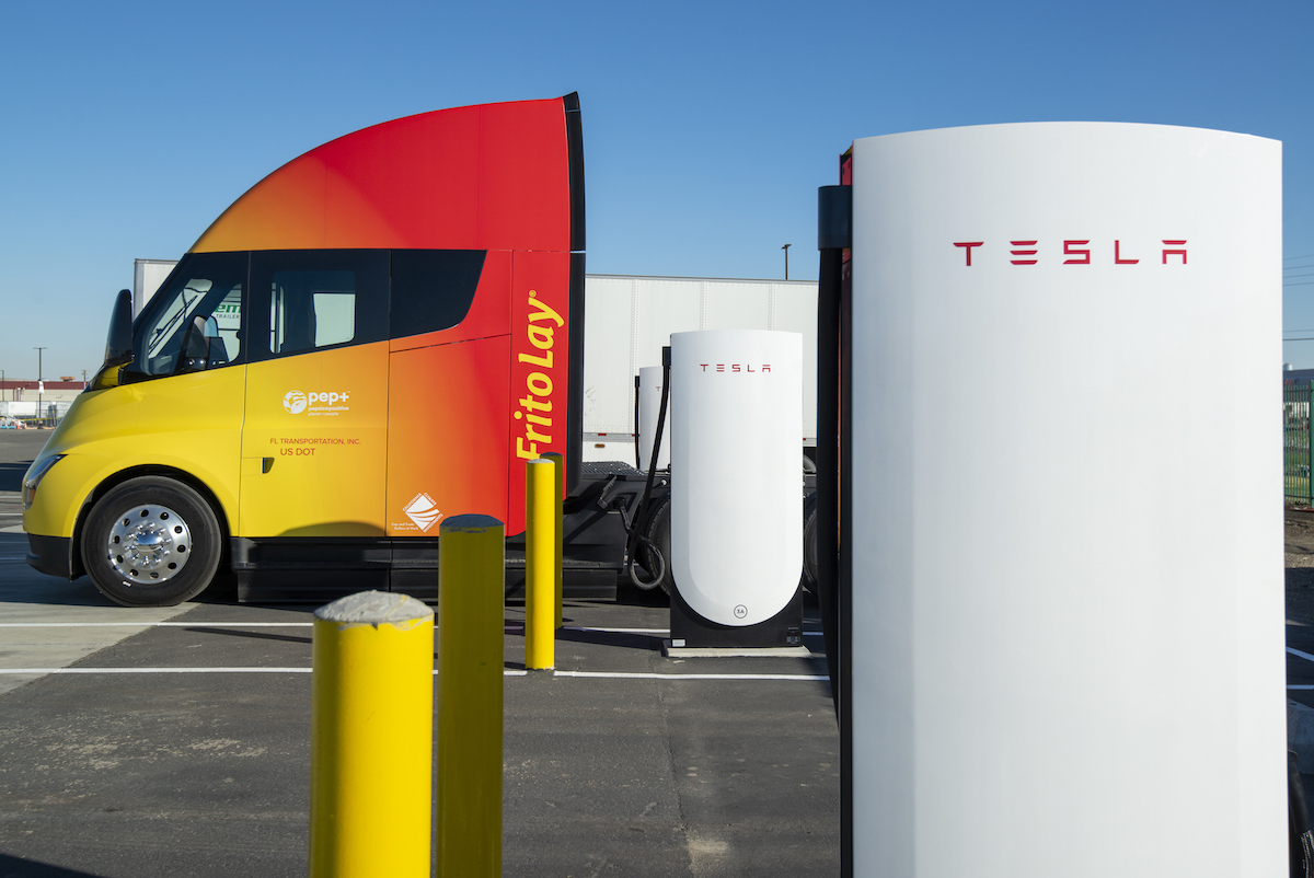 Tesla charging stations