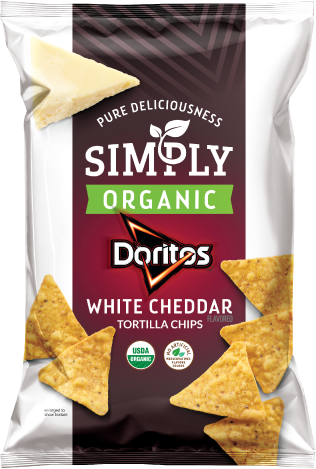 Simply DORITOS® Organic White Cheddar Flavored Tortilla Chips