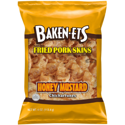 BAKEN-ETS® Honey Mustard Flavored Fried Pork Skins