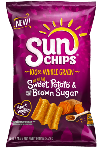 Sunchips Sweet Potato Brown Sugar Flavored Whole Grain Snacks